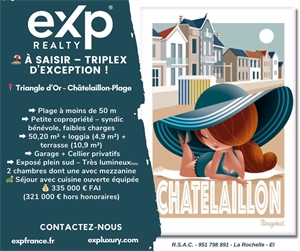 duplex-triplex à la vente -   17340  CHATELAILLON PLAGE, surface 50 m2 vente duplex-triplex - UBI471691844
